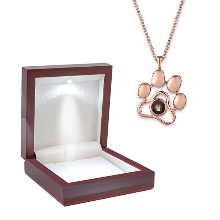 Personalisierte Foto Pfoten-Halskette