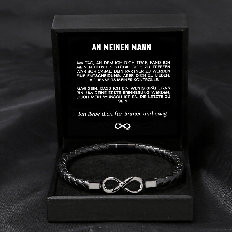 "An meinen Mann" - Für Immer - Unendlichkeits-Armband