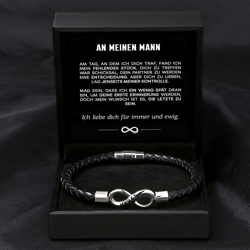 "An meinen Mann" - Für Immer - Unendlichkeits-Armband