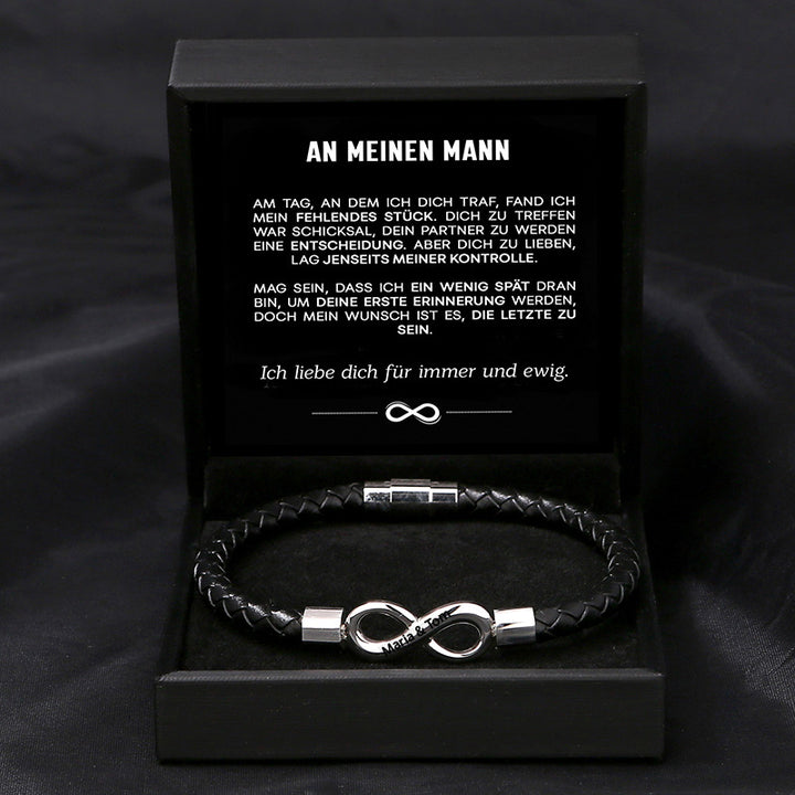 "An meinen Mann" - Für Immer - Unendlichkeits-Armband
