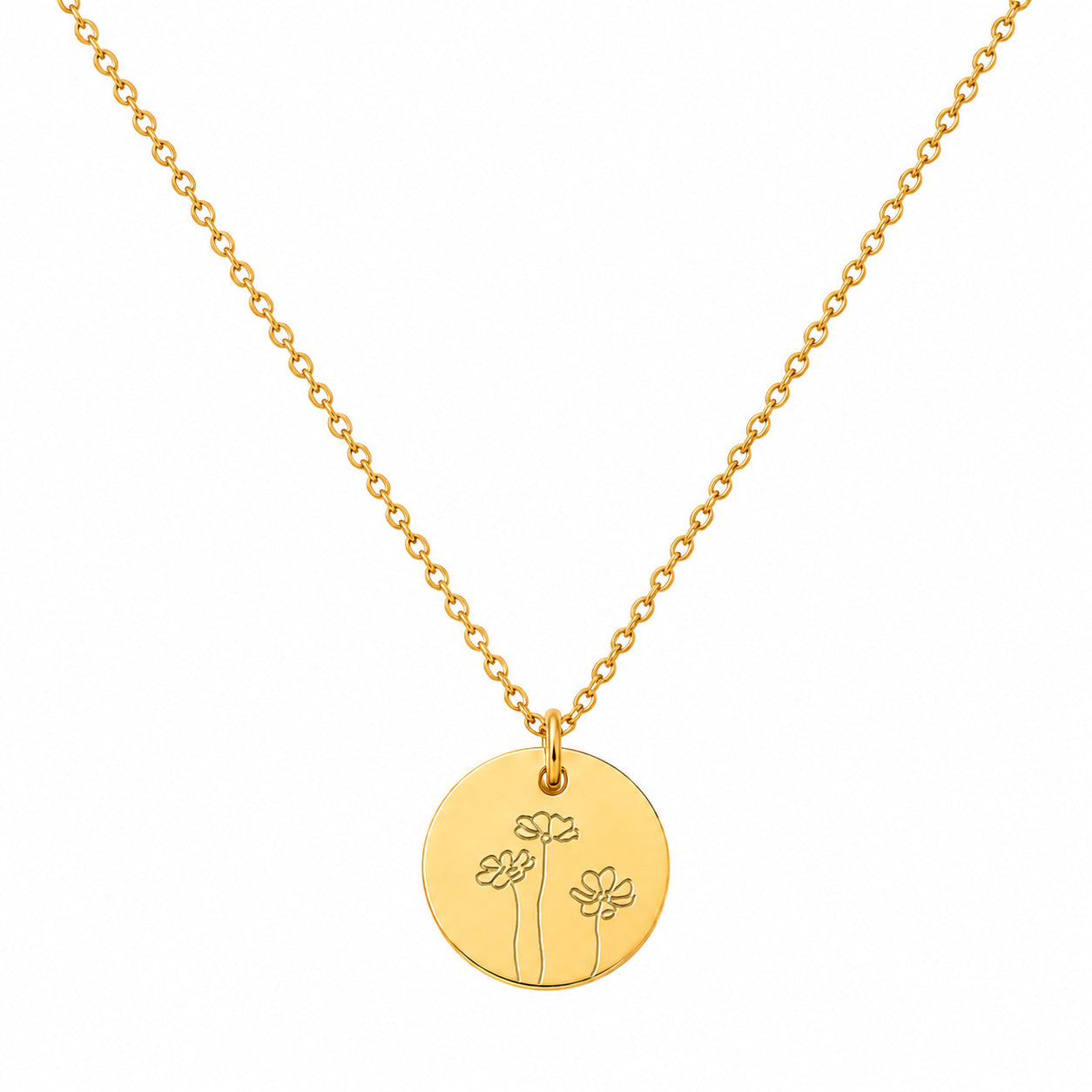 Halskette mit Geburtsblumen