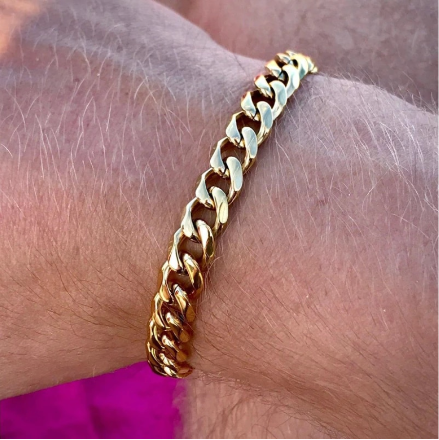 Cuban Chan - Edelstahl Armband