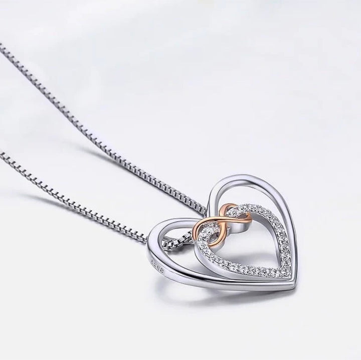 S925 Sterling Silber Herz Halskette - An meine Enkelin