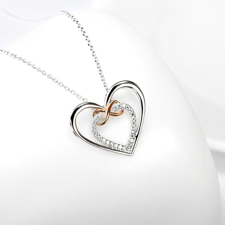 S925 Sterling Silber Herz Halskette - An meine Enkelin