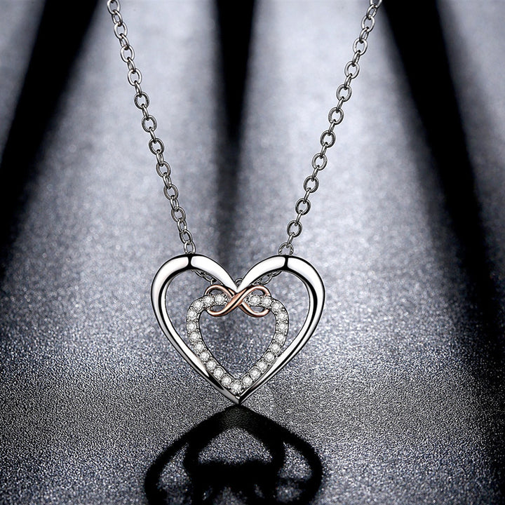 S925 Sterling Silber Herz Halskette - An meine Enkelin