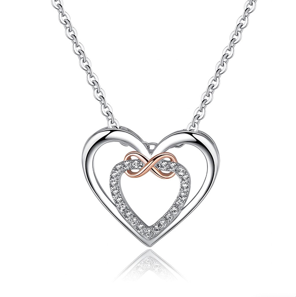 S925 Sterling Silber Herz Halskette - An meine Enkelin