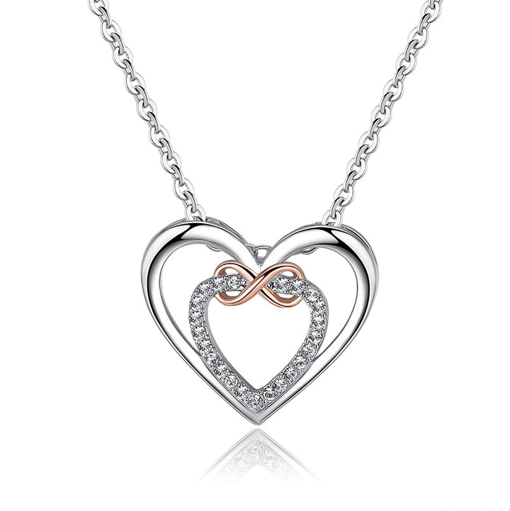 S925 Sterling Silber Herz Halskette - An meine Enkelin