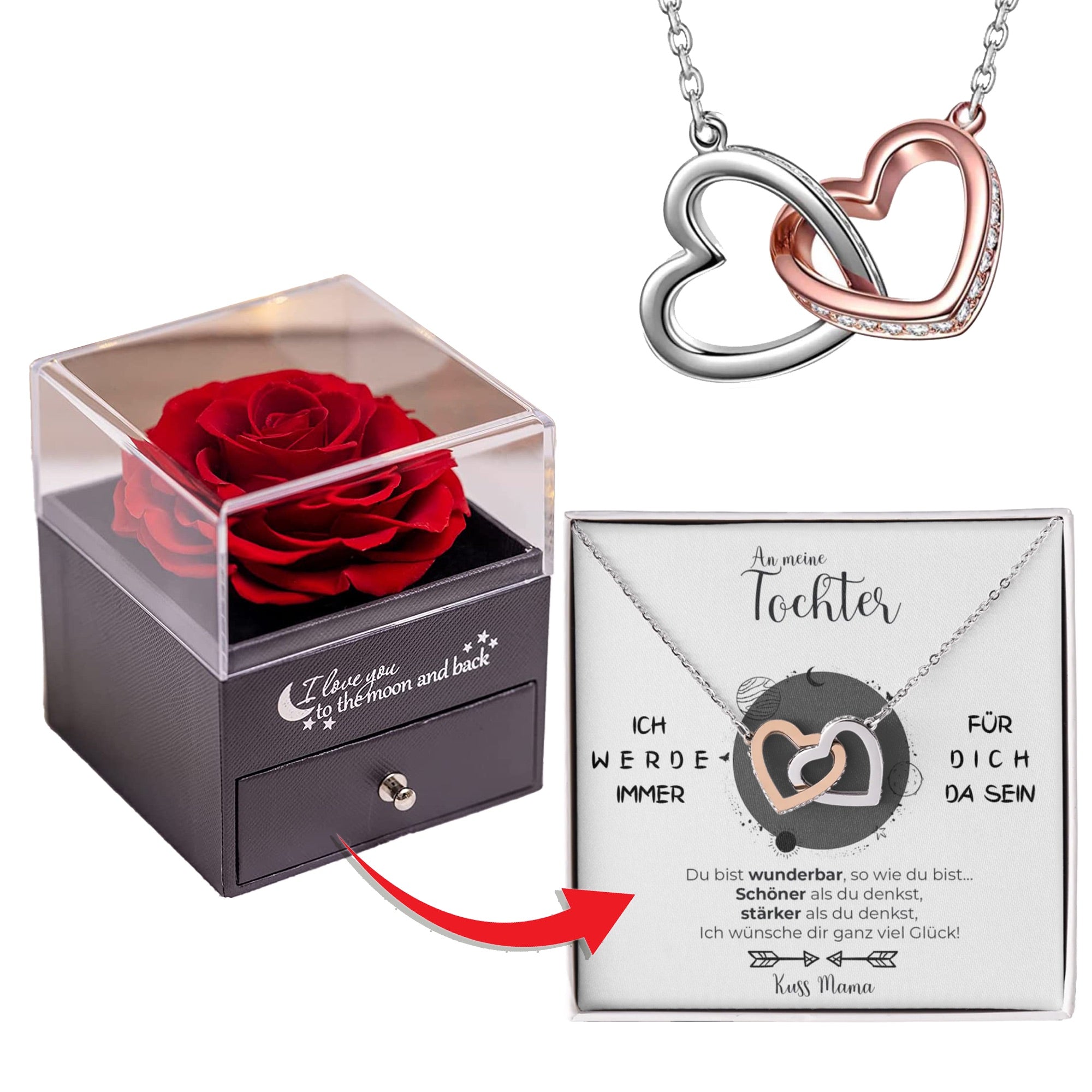 Rosenbox - An unsere Tochter von Mama & Papa