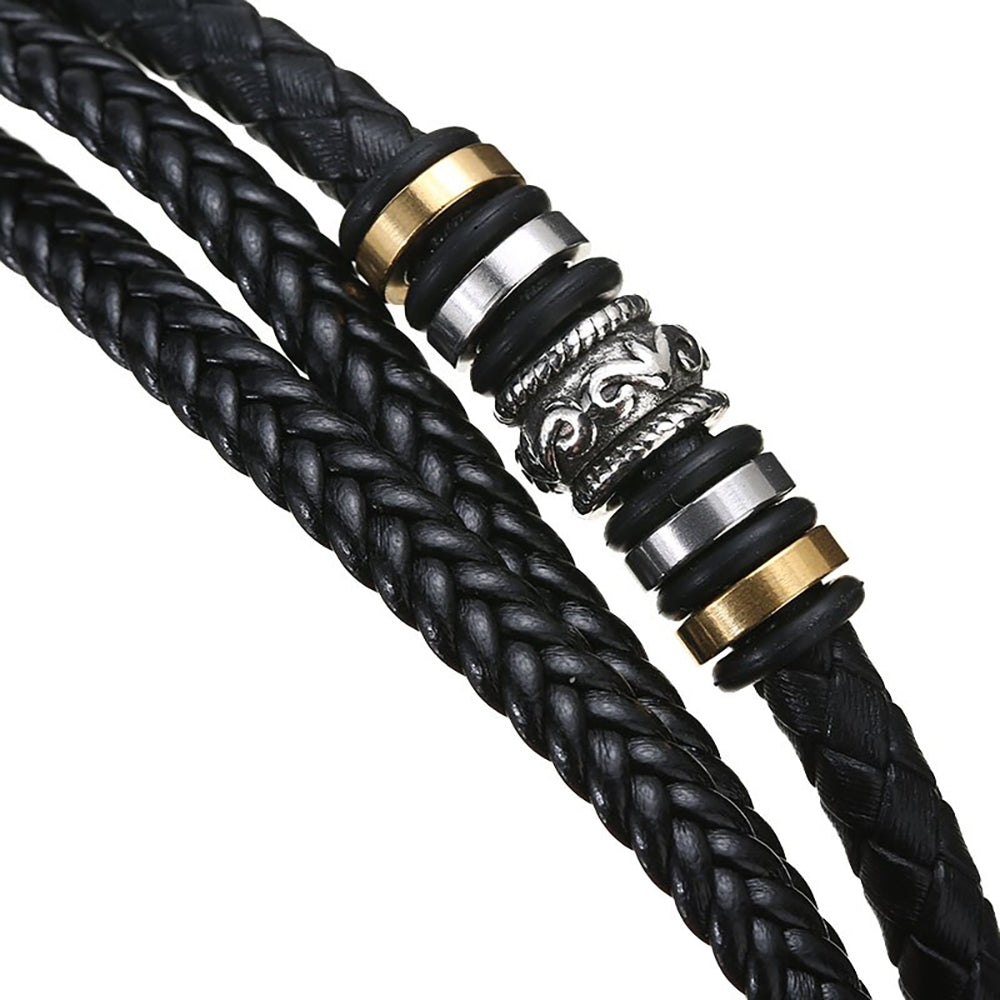 An meinen Sohn - Ich liebe dich - Herren Lederarmband