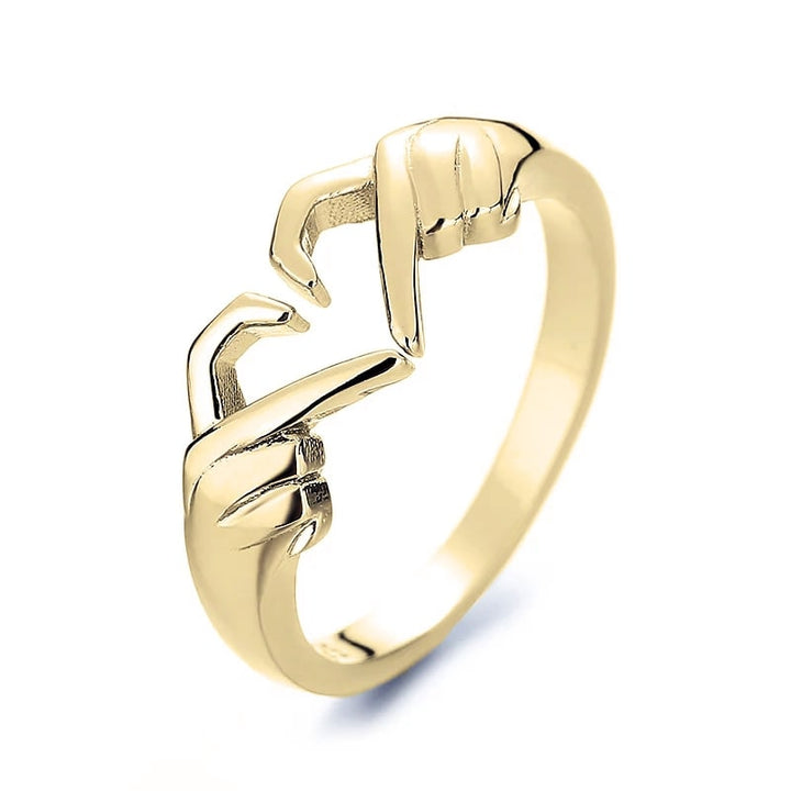 Verstellbarer "Herzfinger" Ring