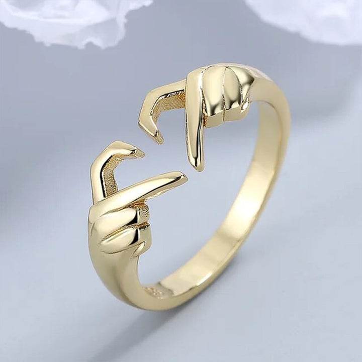 Verstellbarer "Herzfinger" Ring