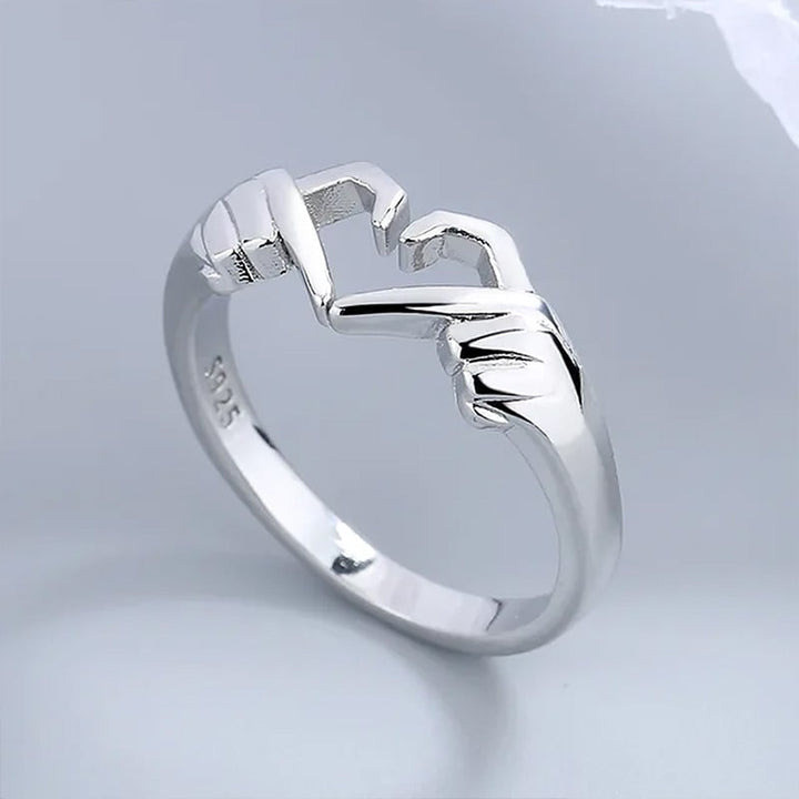 Verstellbarer "Herzfinger" Ring