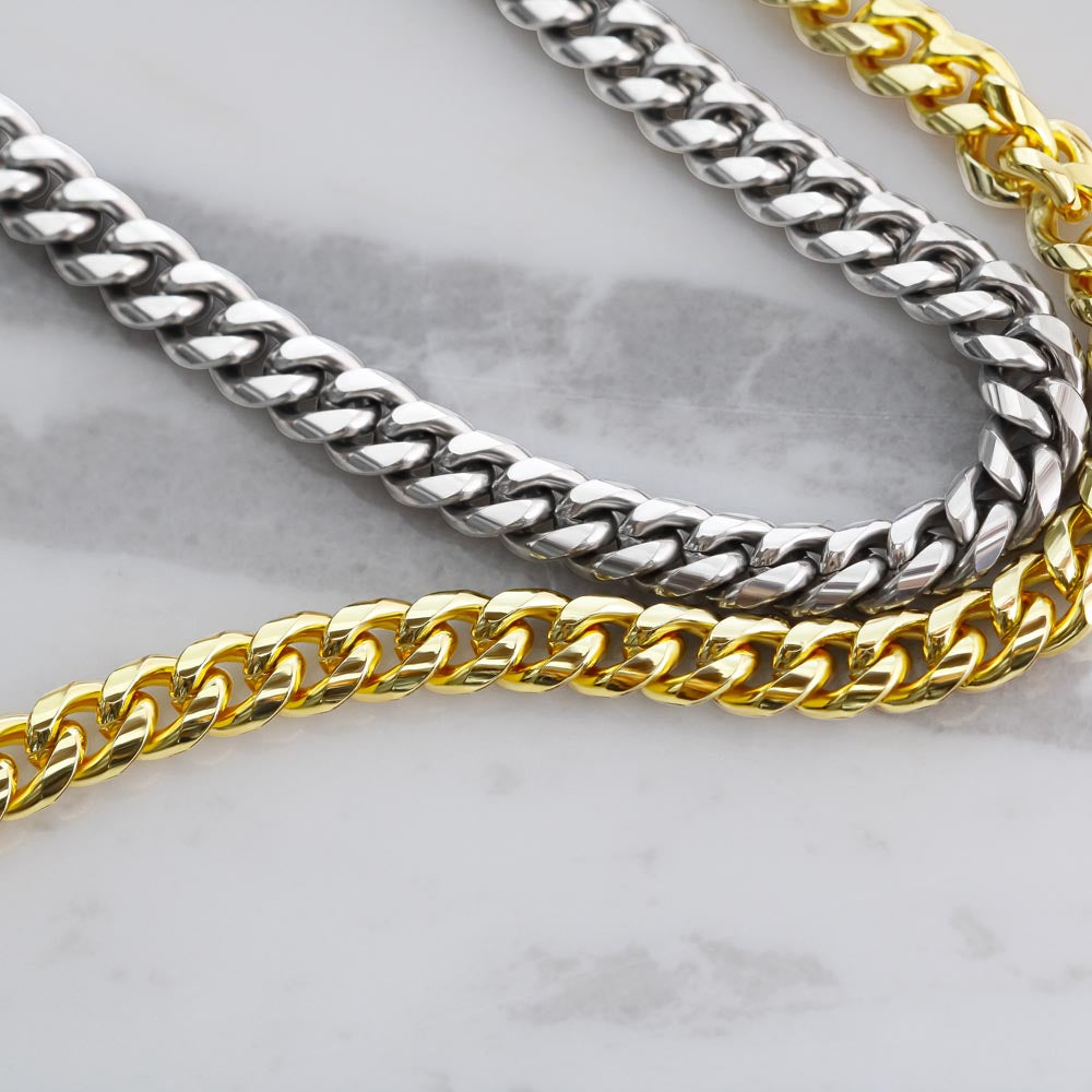 Cuban Chain Halskette - An Meinen Lieben Sohn
