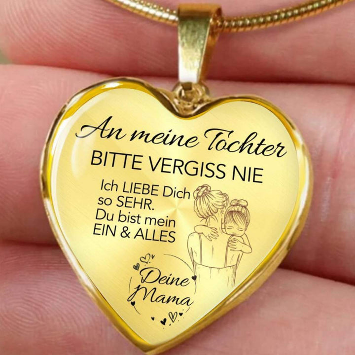 Herz-Halskette - An meine Tochter von Mama - Mein Ein & Alles