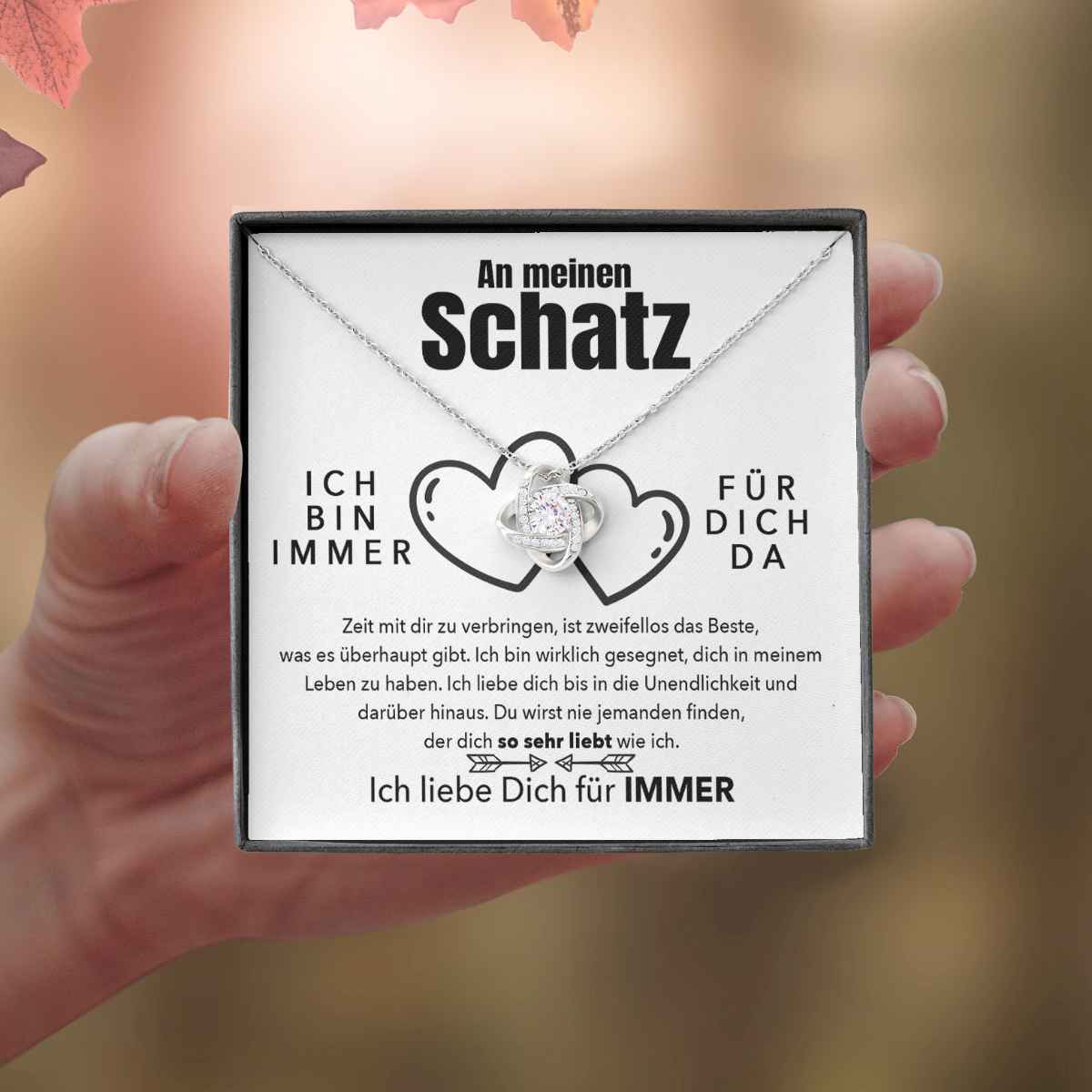 Weißgold Ausführung Halskette - An meinen Schatz - Das Beste