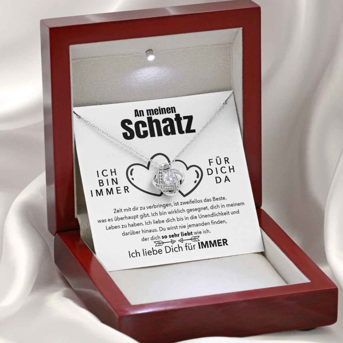 Weißgold Ausführung Halskette - An meinen Schatz - Das Beste