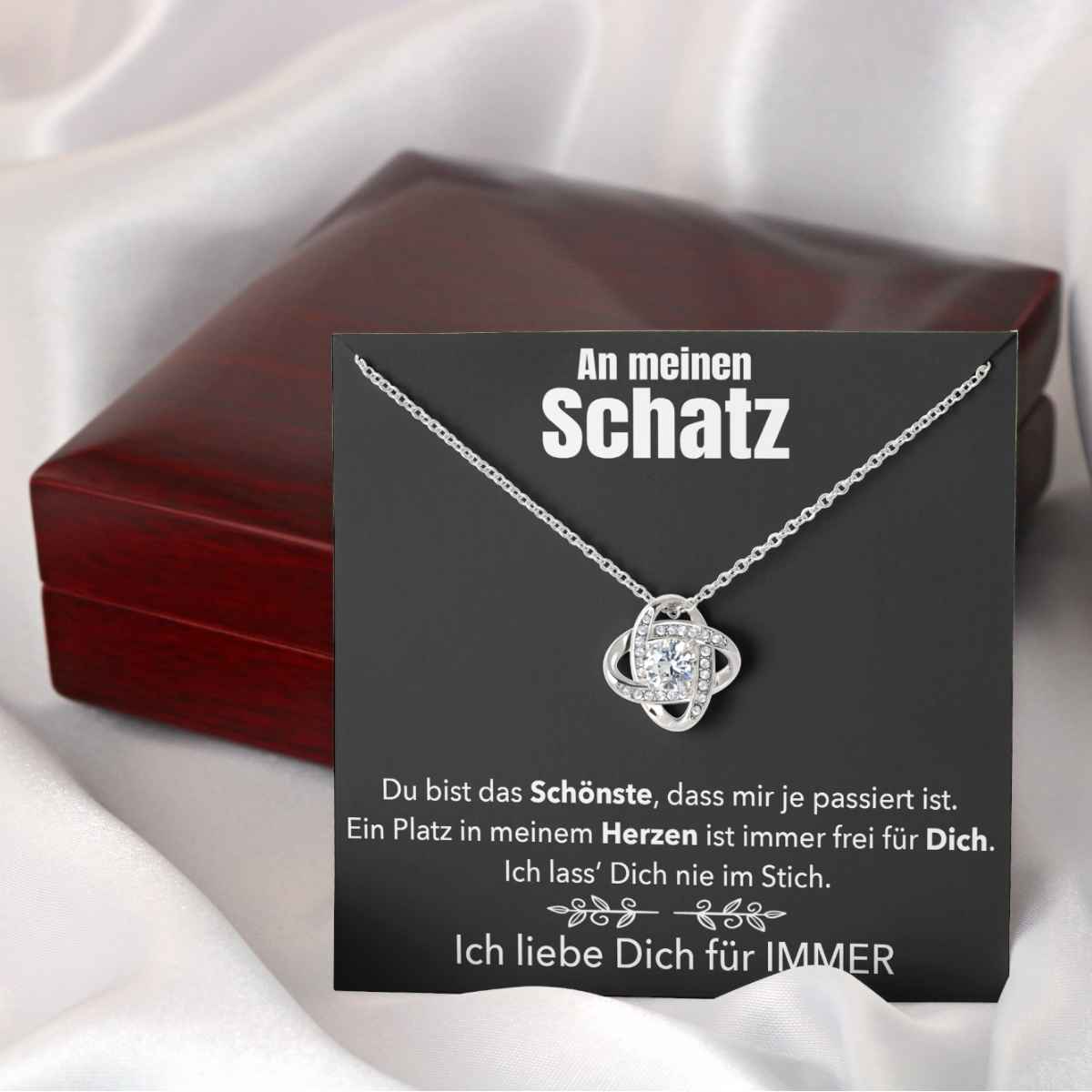 Weißgold Ausführung Halskette - An meinen Schatz