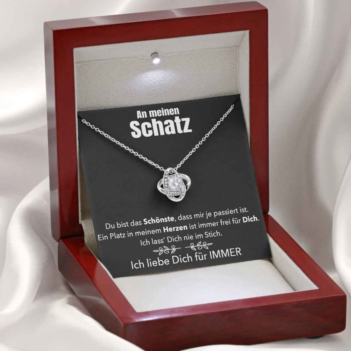 Weißgold Ausführung Halskette - An meinen Schatz