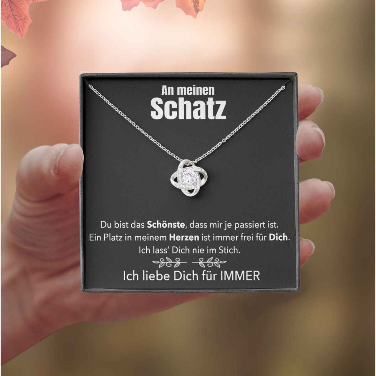 Weißgold Ausführung Halskette - An meinen Schatz