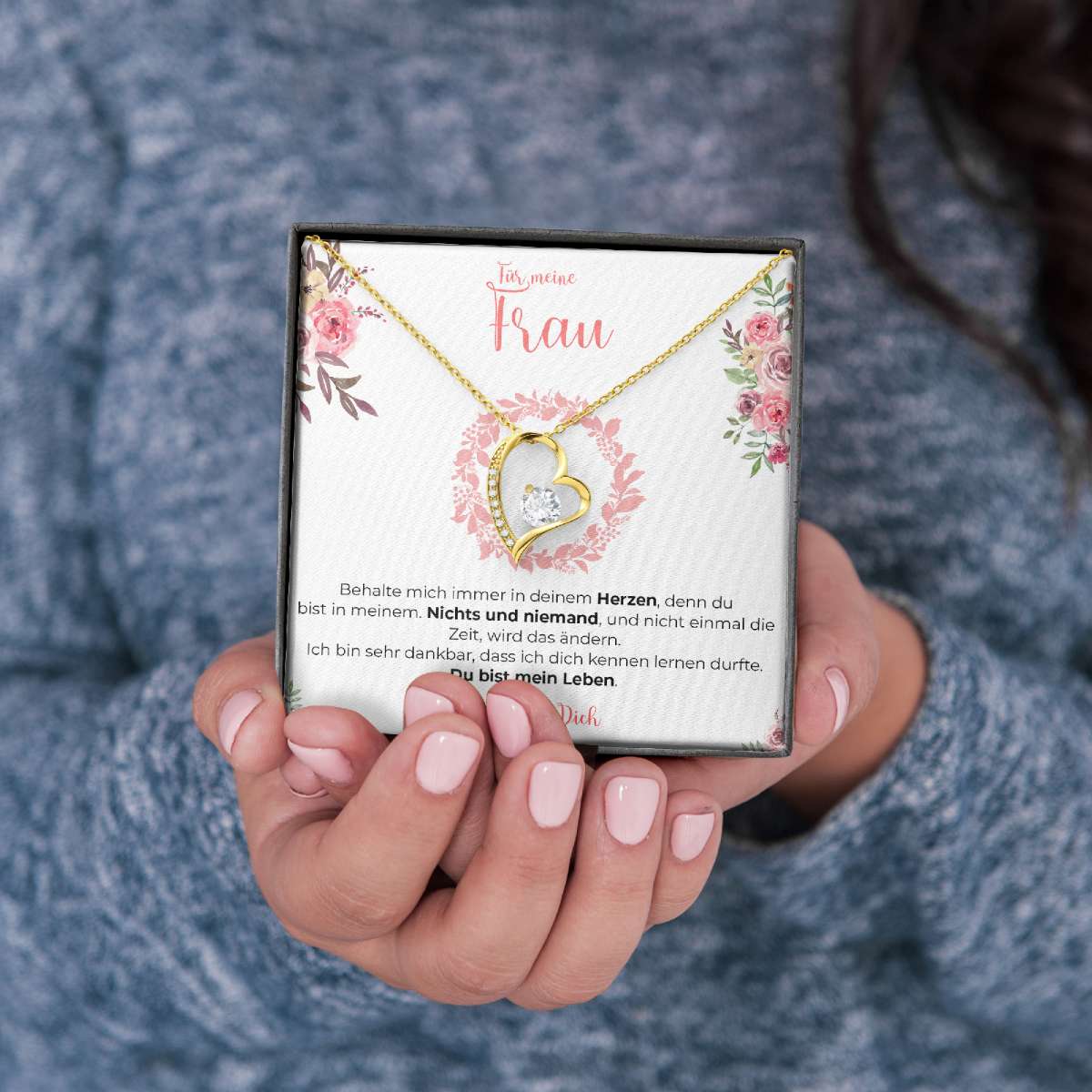 Weißgold Ausführung Halskette Spezial - An meine Frau