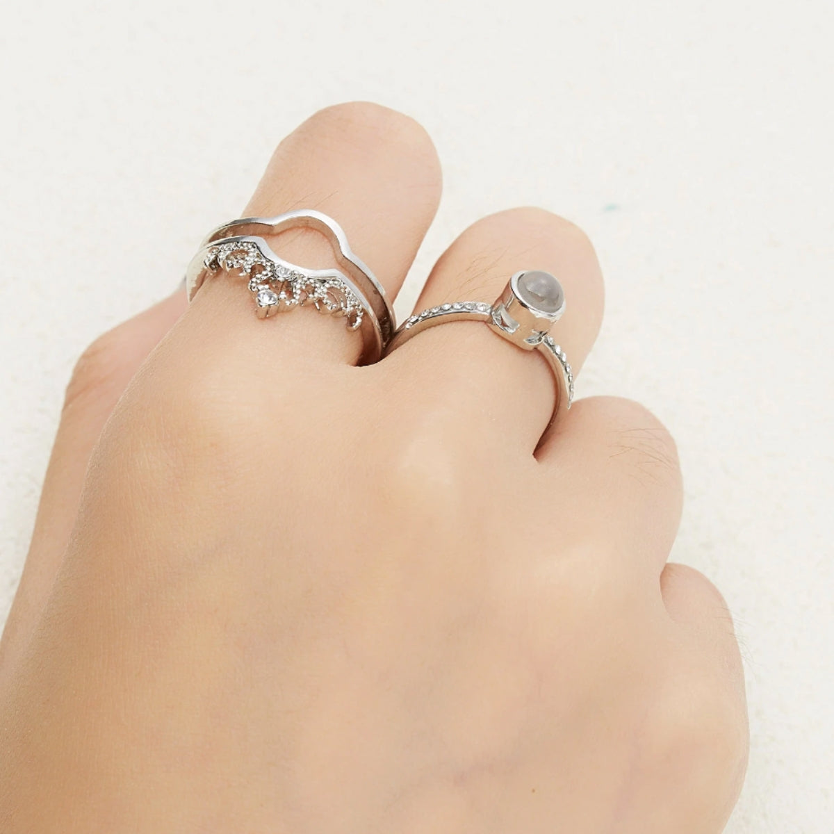 Personalisierter Foto Kronen Ring