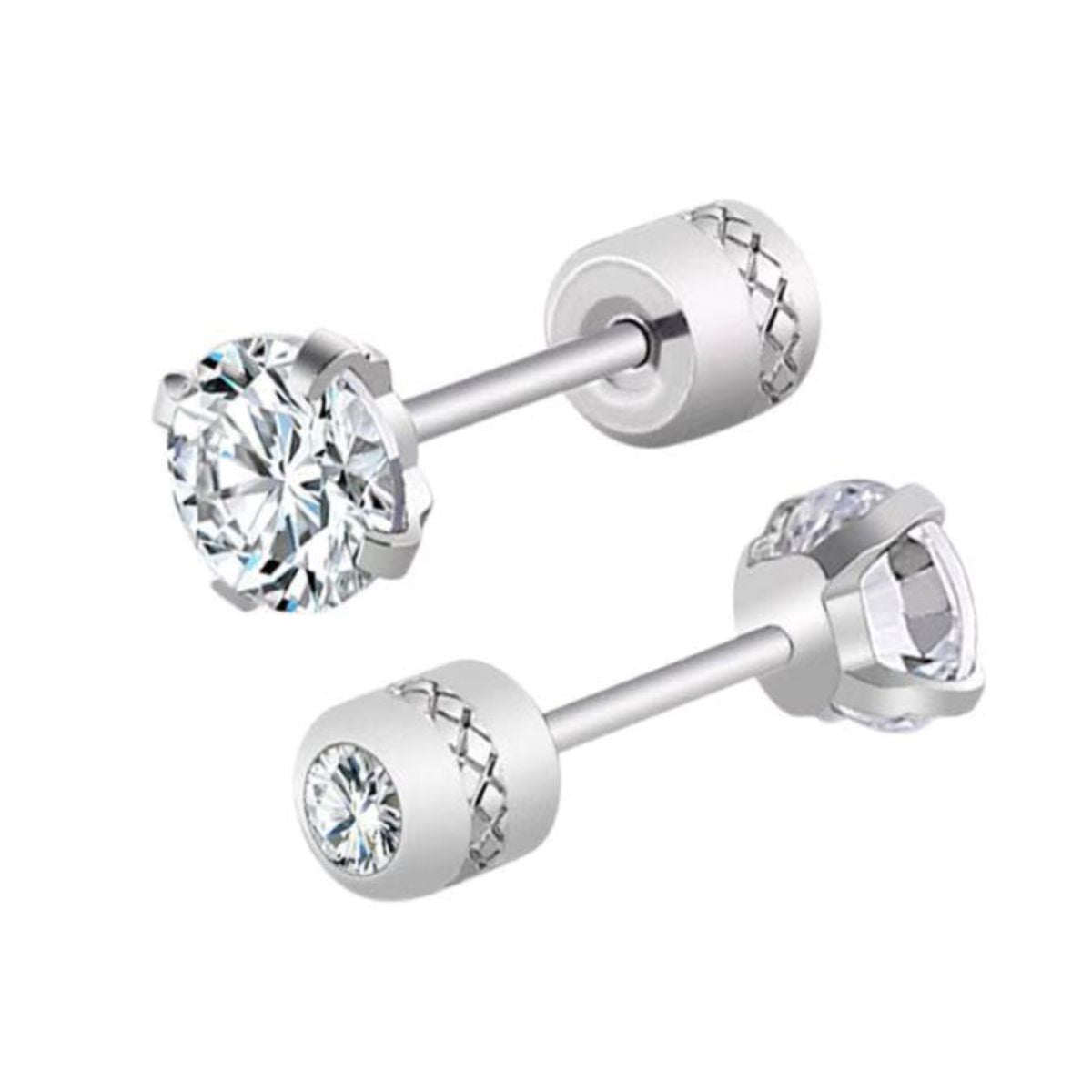 Elegante 925 Sterling Silber Cubic Ohrringe