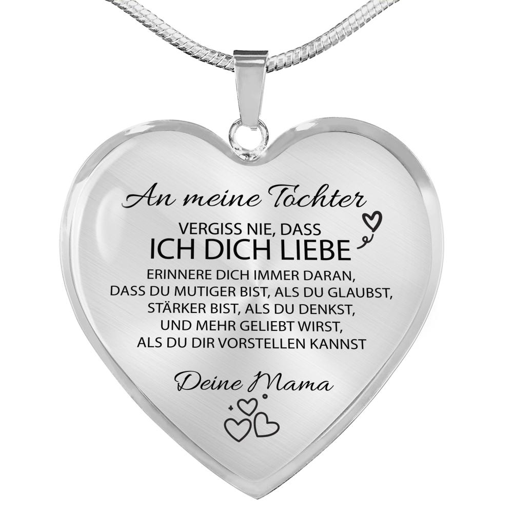 Herz-Halskette - An meine Tochter von Mama