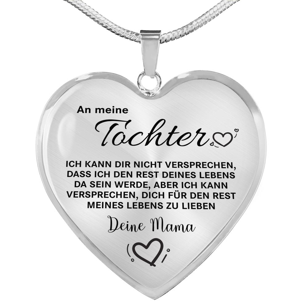 Herz-Halskette - An meine Tochter von Mama - Liebe