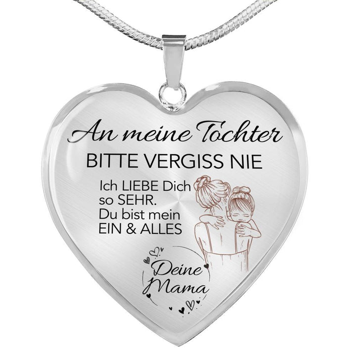 Herz-Halskette - An meine Tochter von Mama - Mein Ein & Alles
