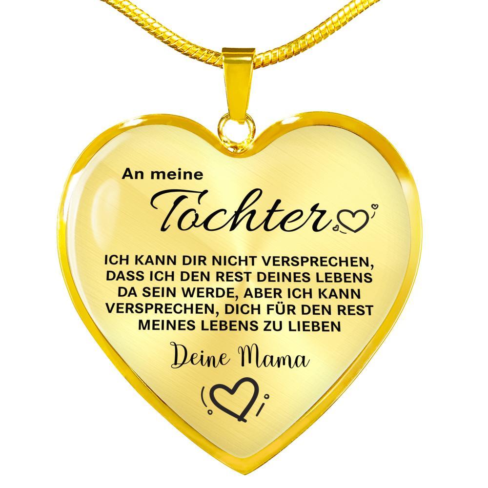Herz-Halskette - An meine Tochter von Mama - Liebe