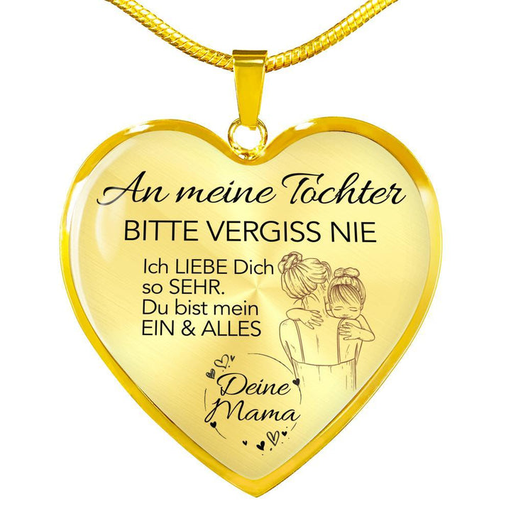 Herz-Halskette - An meine Tochter von Mama - Mein Ein & Alles
