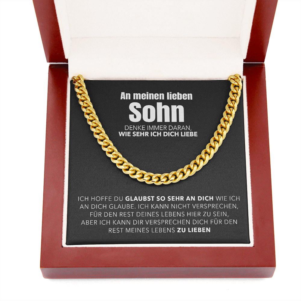 Cuban Chain Halskette - An meinen Sohn