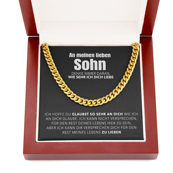 Cuban Chain Halskette - An meinen Sohn
