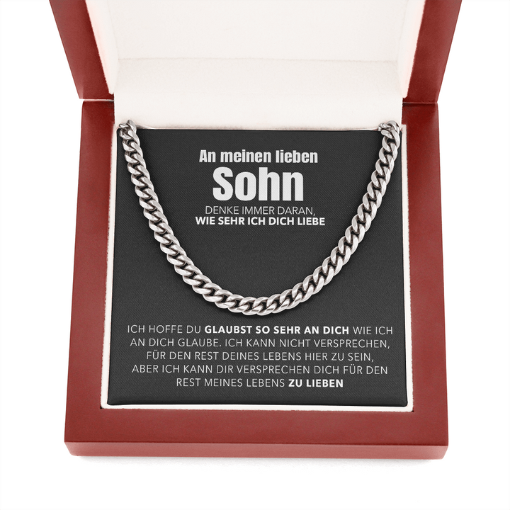 Cuban Chain Halskette - An meinen Sohn