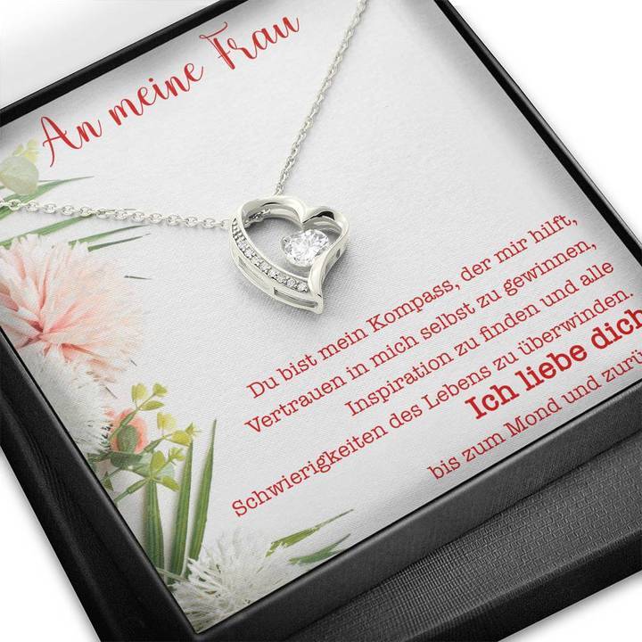 Weißgold Ausführung Halskette - An meine liebe Frau