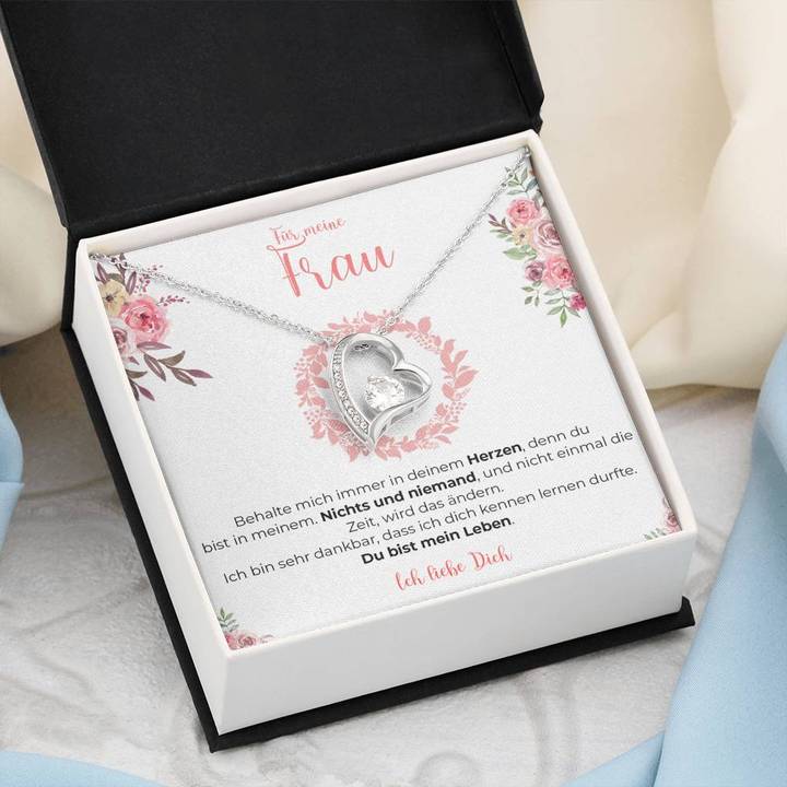 Weißgold Ausführung Halskette Spezial - An meine Frau