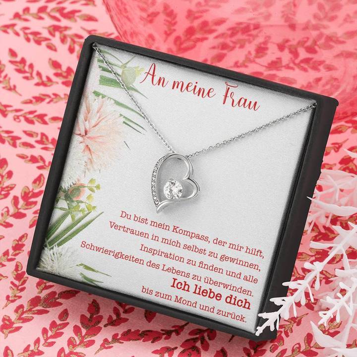 Weißgold Ausführung Halskette - An meine liebe Frau