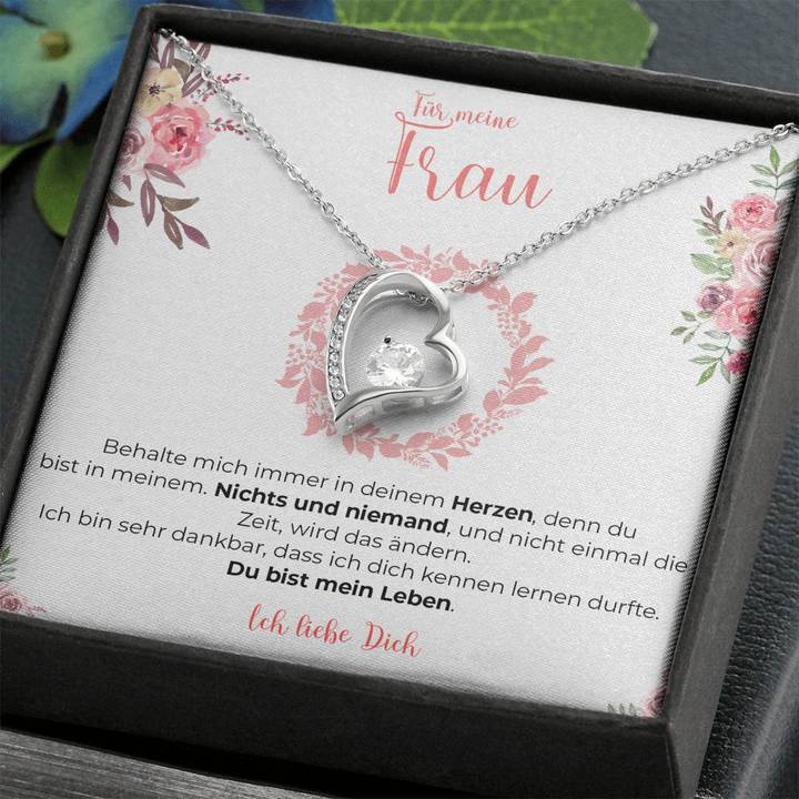 Weißgold Ausführung Halskette Spezial - An meine Frau
