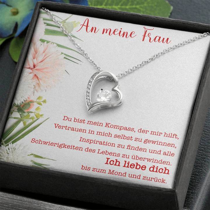 Weißgold Ausführung Halskette - An meine liebe Frau