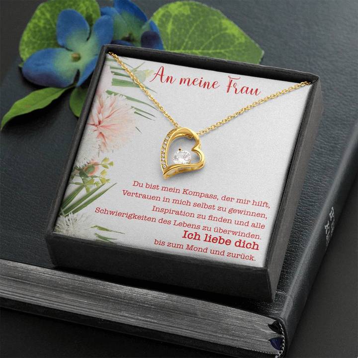 Weißgold Ausführung Halskette - An meine liebe Frau