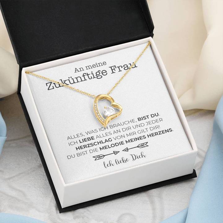 Weißgold Ausführung Halskette - An meine zukünftige Frau