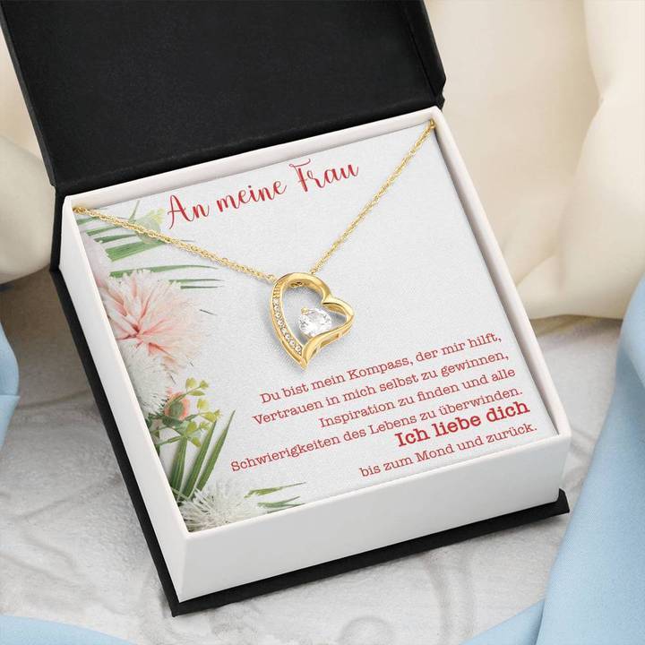 Weißgold Ausführung Halskette - An meine liebe Frau