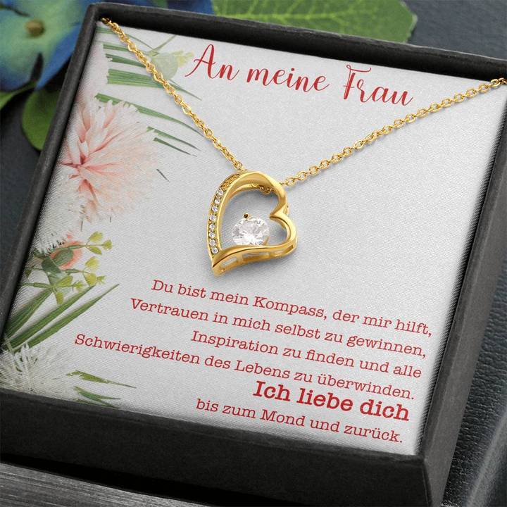 Weißgold Ausführung Halskette - An meine liebe Frau