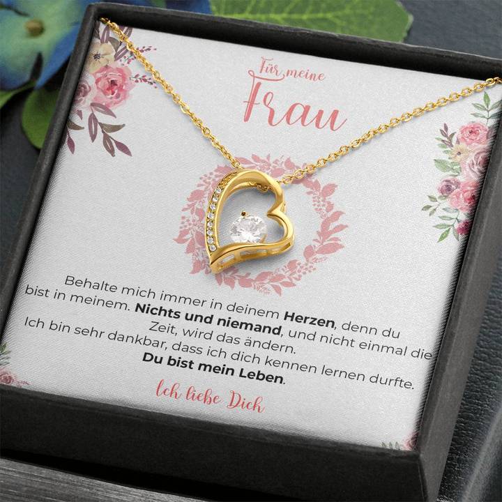 Weißgold Ausführung Halskette Spezial - An meine Frau
