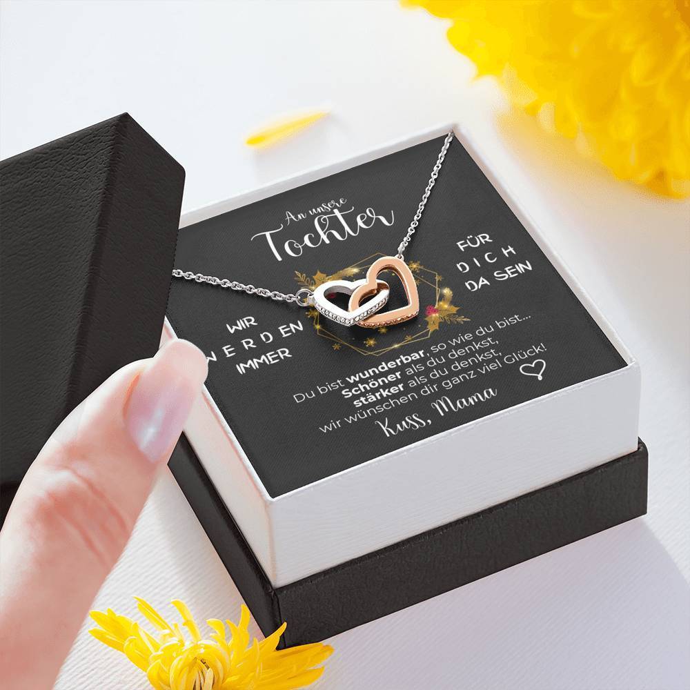 Silber Ausführung Halskette - An meine Tochter von Mama - Weihnachtsgeschenk