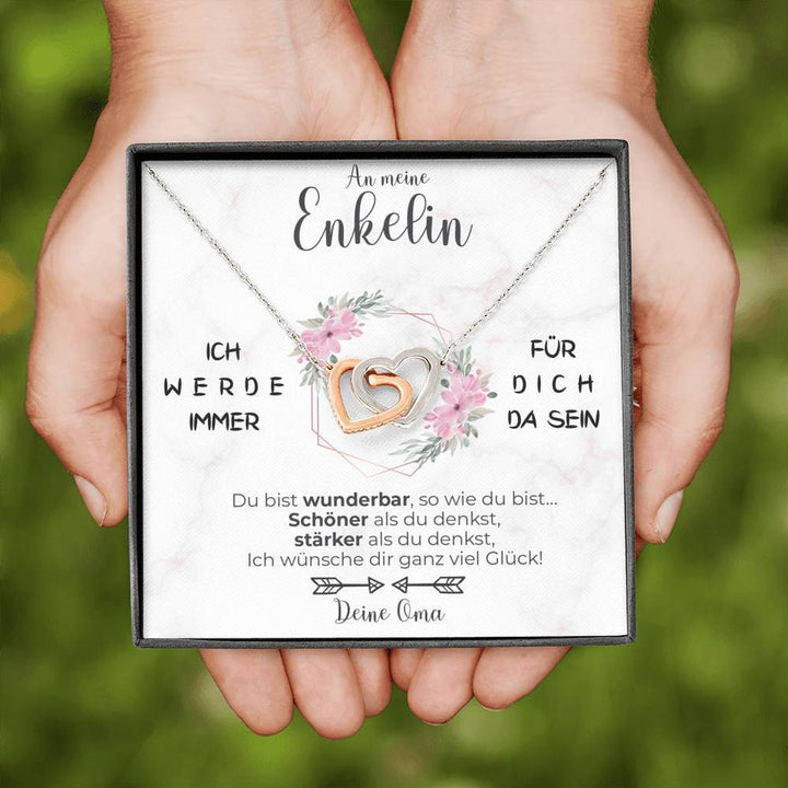 Silber Ausführung Halskette - An meine Enkelin von Oma