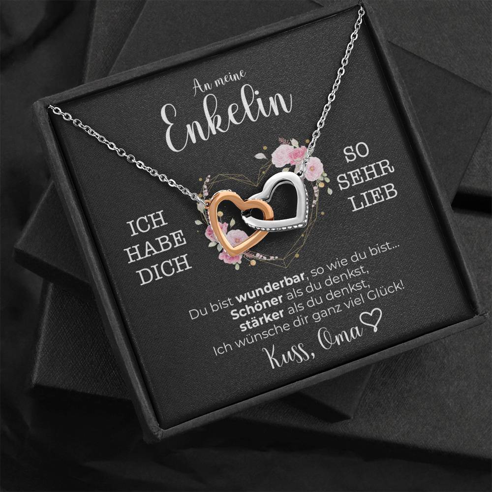 Silber Ausführung Halskette - An meine Enkelin von Oma