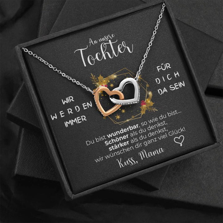 Silber Ausführung Halskette - An meine Tochter von Mama - Weihnachtsgeschenk