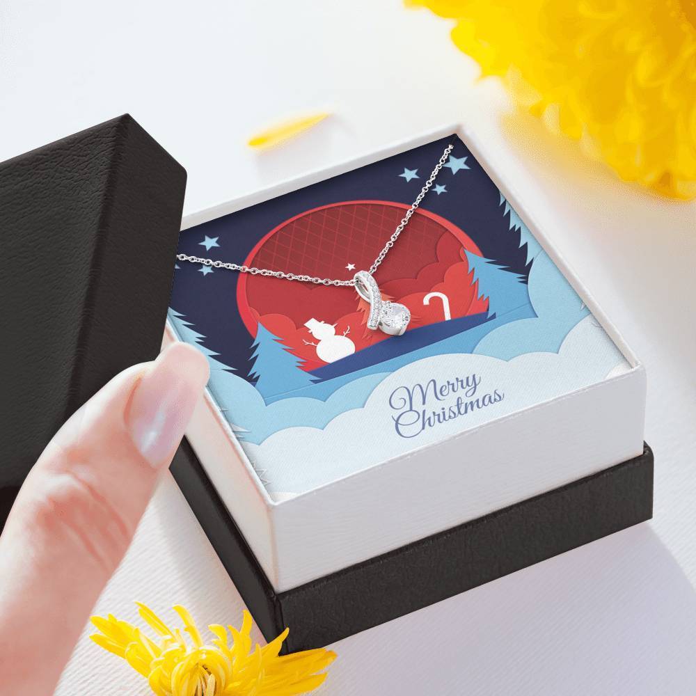 Weißgold Ausführung Halskette - Merry Christmas