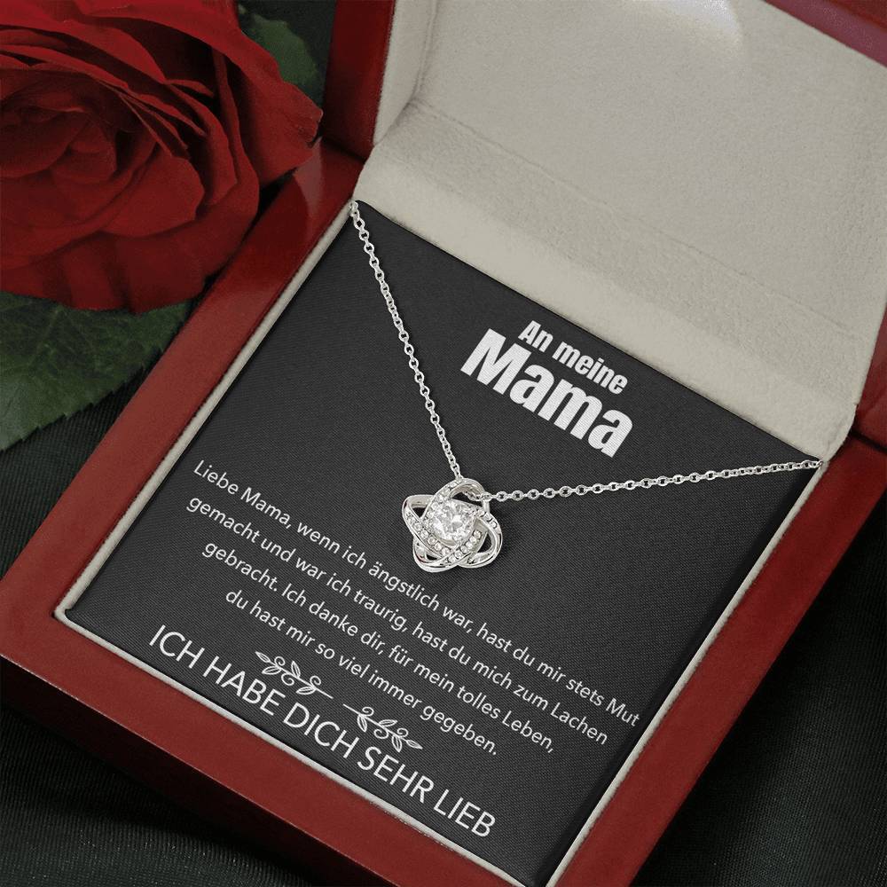 14k Weißgold Ausführung Halskette - An meine Mama